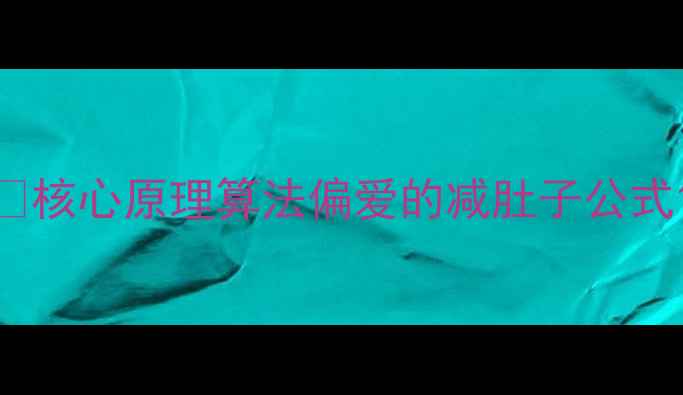 图片 🌟核心原理算法偏爱的减肚子公式1