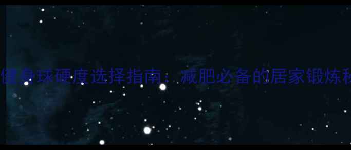 图片 🔥郑多燕健身球硬度选择指南：减肥必备的居家锻炼秘籍！🔥1